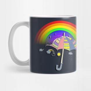 Rainbow of Hope, Cute Happy Inspirational Shirts & Gifts Mug